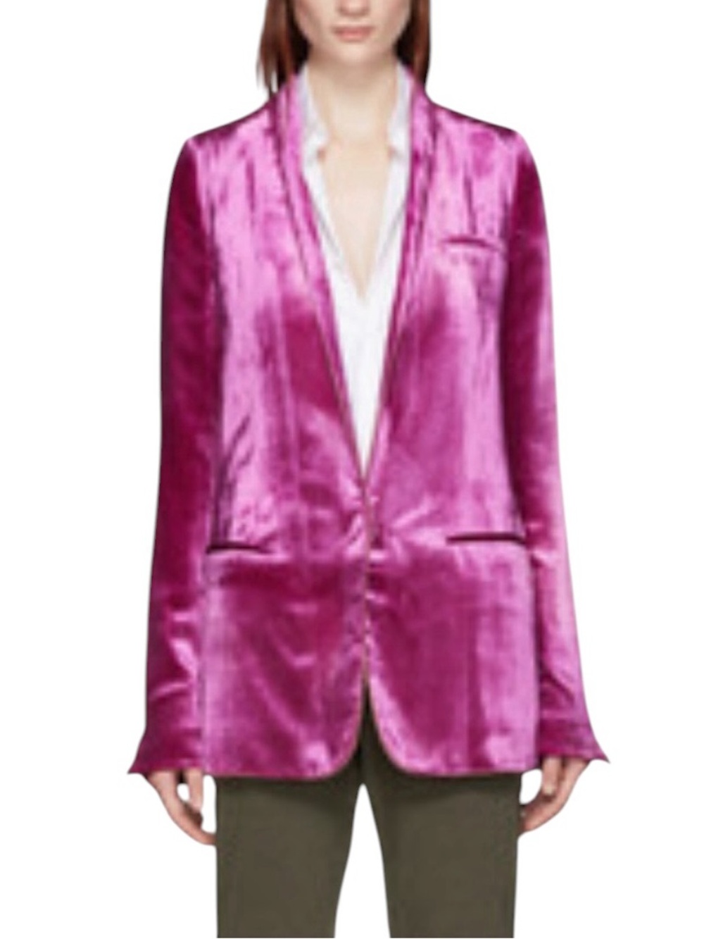 Haider Ackermann velour slim fit single breast blazer excellent condition